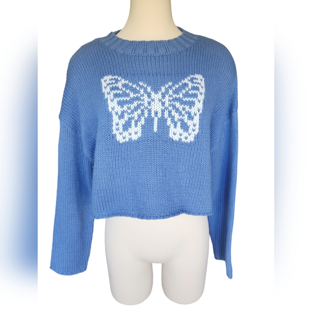 butterfly knit sweater
